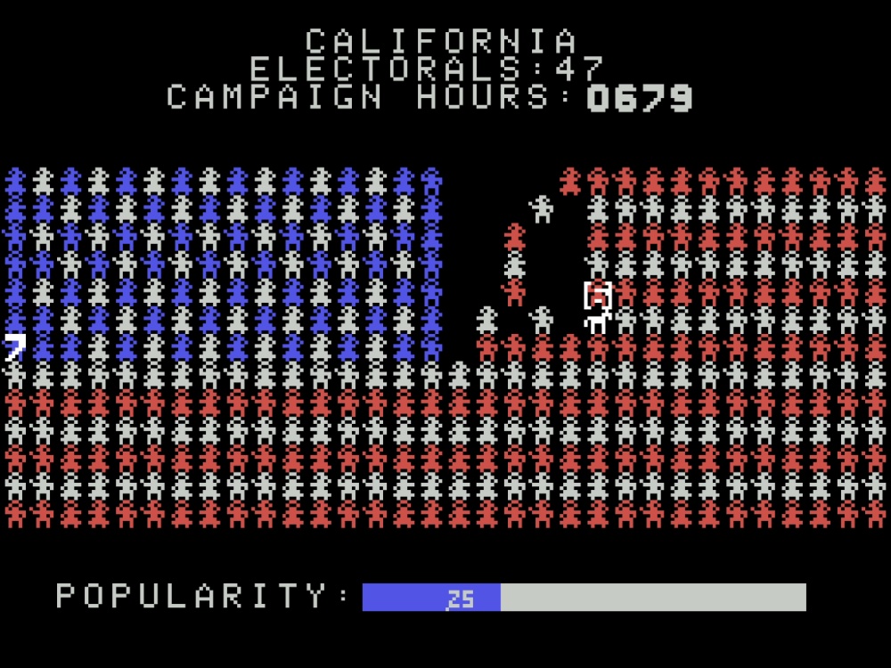 Gameplay of Campaign '84 for Colecovision